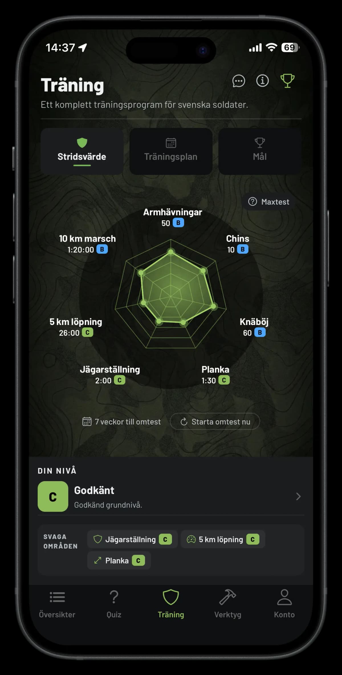 MILITÄR TRÄNINGSPLAN