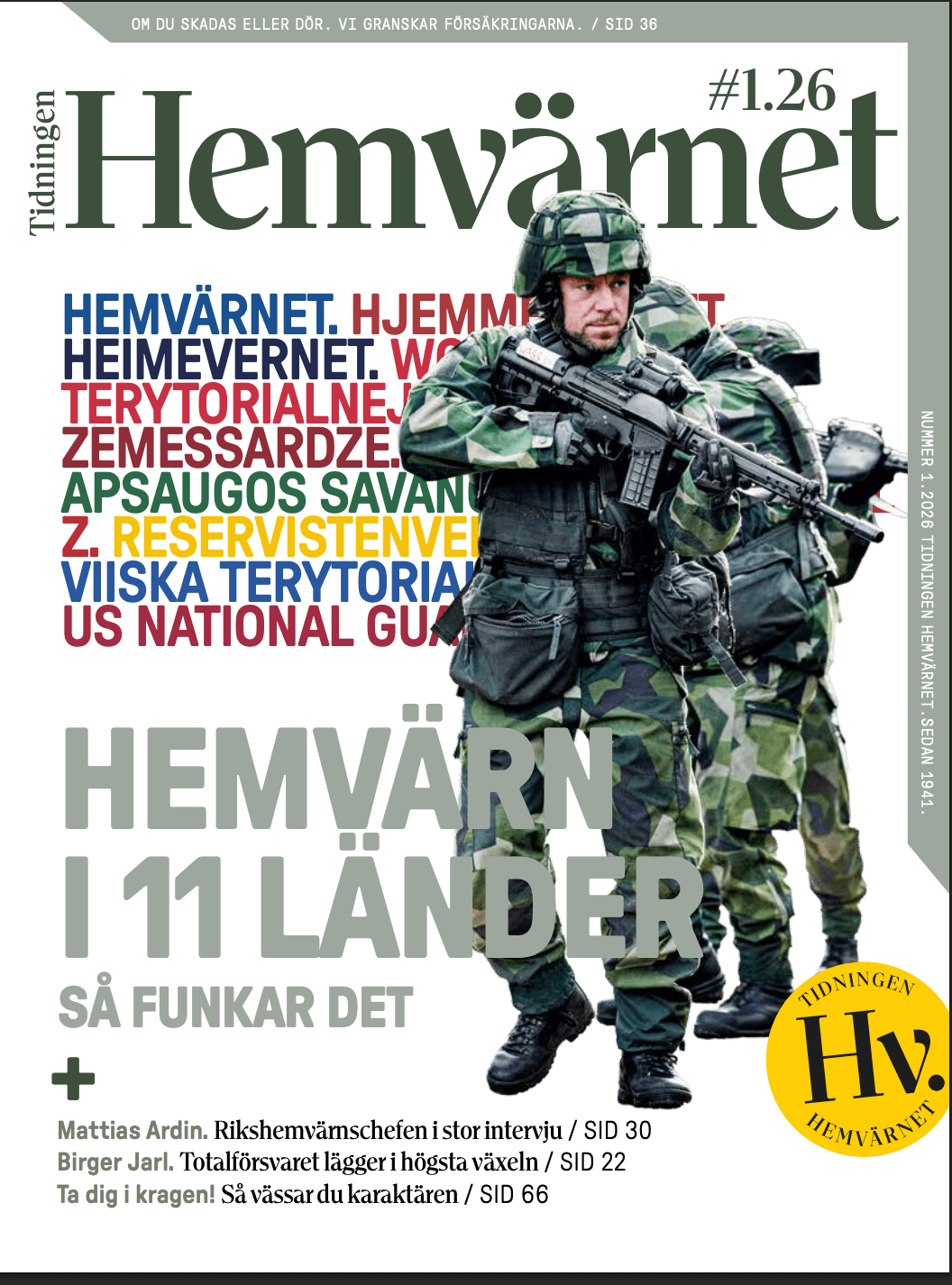 Tidningen Hemvärnet #1.26 – Rustad Soldat