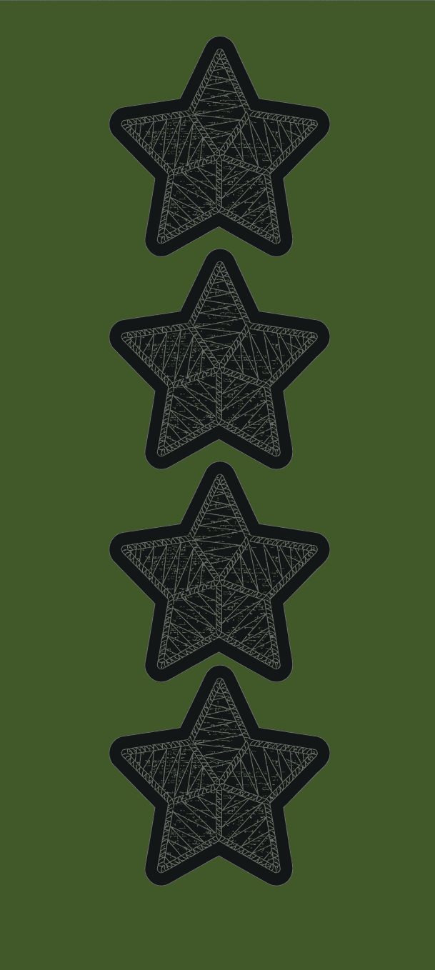 Gradbeteckning General (OF-9) – Fältuniform