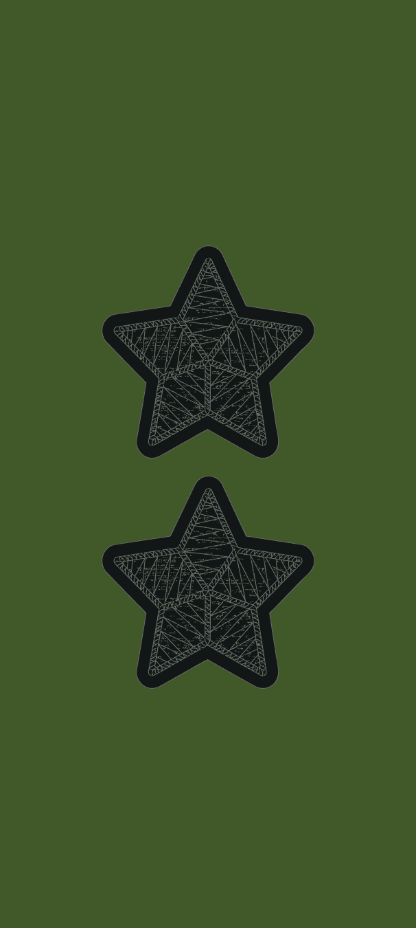 Gradbeteckning Generalmajor (OF-7) – Fältuniform