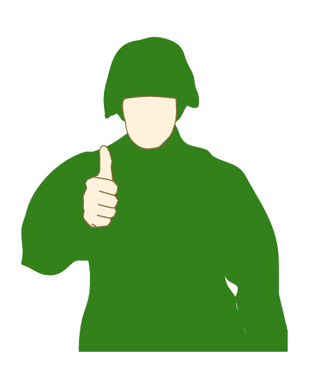 Handtecken: Egen trupp (inget fientligt)