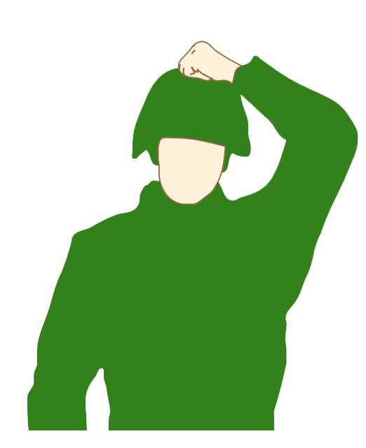 Handtecken: Runtomkringförsvar – “Igelkottsförsvar”