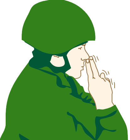 Handtecken: Vindmarkering